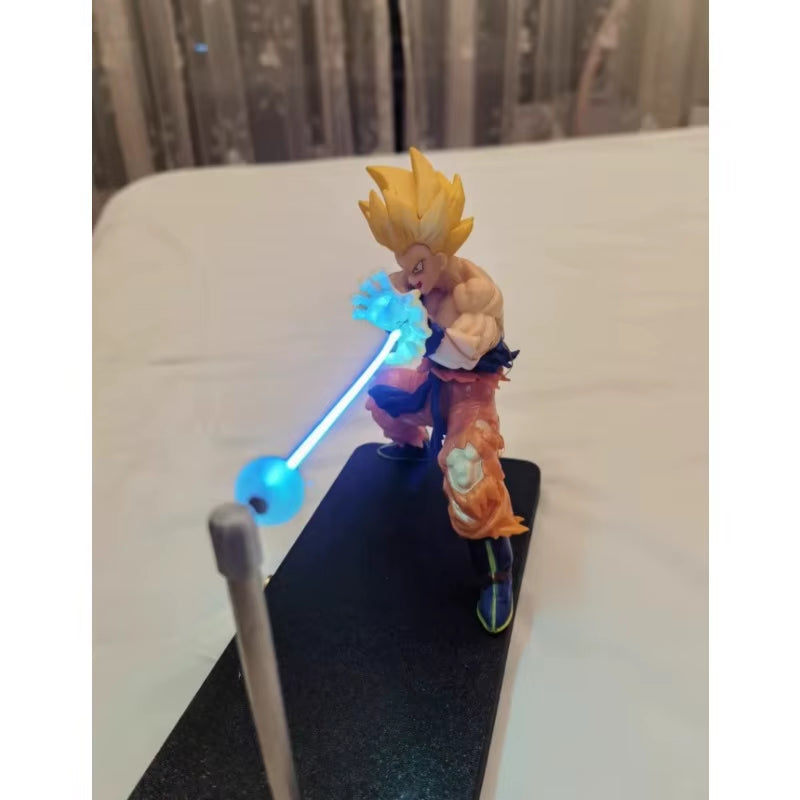 Lámpara de luz Dragon Ball Son Goku, modelo Kakarotto Kamehameha Wave, adorno magnético, figura de acción de anime, regalo coleccionable