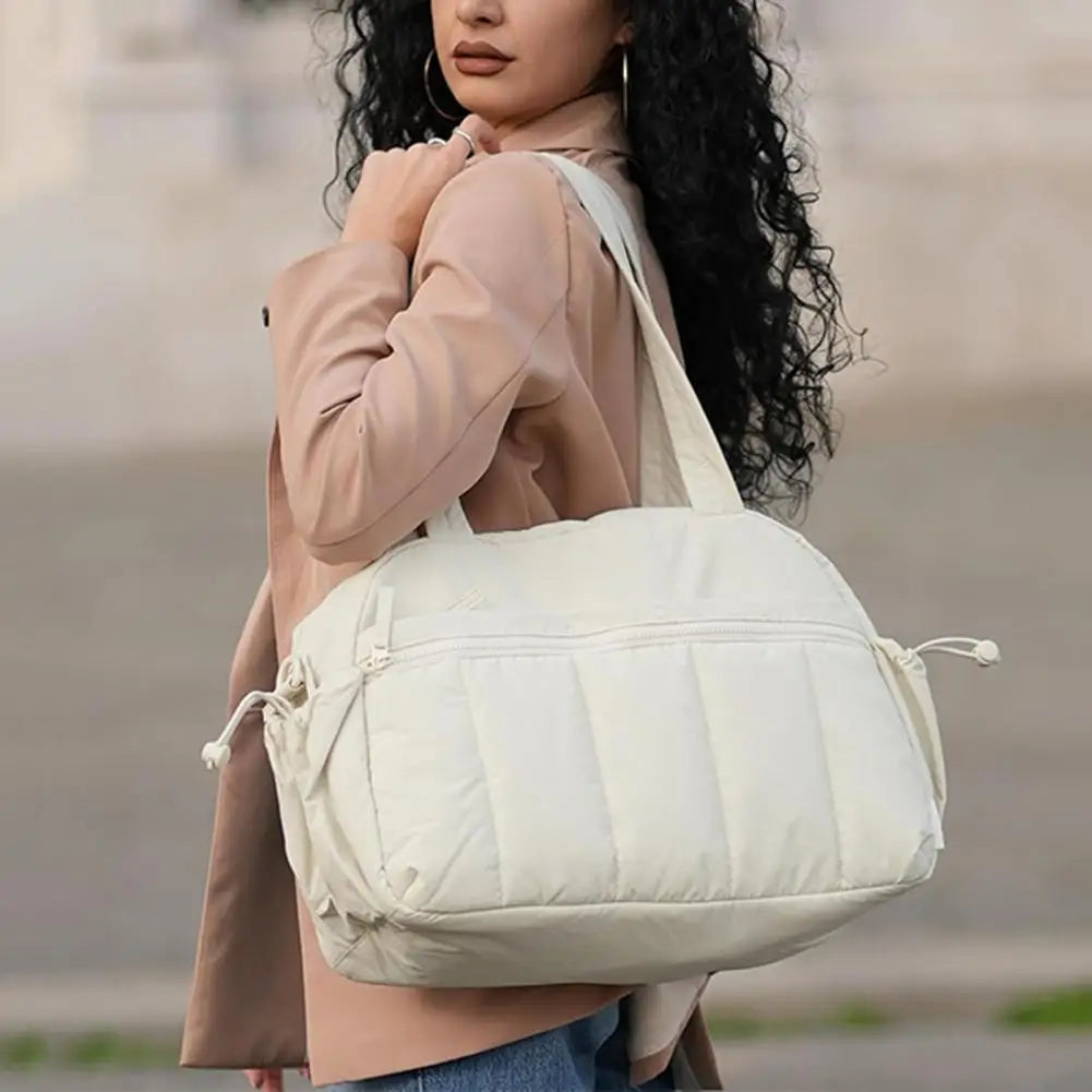 Travel Handbag with Large Waterproof PVC Pocket for Wet and Dry Separation Storage Gym Bag 5 Exterior Pockets Carry-On Bag