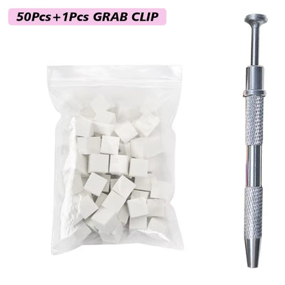 100/50Pcs Square Nail Art Sponge Set Gradient Nail Brushes Gel Polish DIY Design Nail Sponge Grab Pen Manicure Supplies Tools