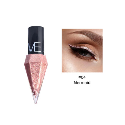 Pearlescent Diamond Gold Liquid Eyeshadow Eyeliner Stick Waterproof Glitter Sequins Rose Gold White Eyeliner Pen Korean Makeup