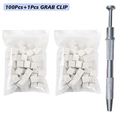 100/50Pcs Square Nail Art Sponge Set Gradient Nail Brushes Gel Polish DIY Design Nail Sponge Grab Pen Manicure Supplies Tools