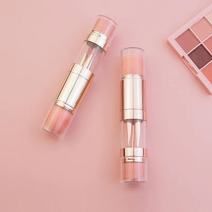 5 in 1 Portable Retractable Makeup Brushes for Foundation Eyebrow Lip Eyeshadow Loose Powder Cosmetic Set Makeup Brush Tools