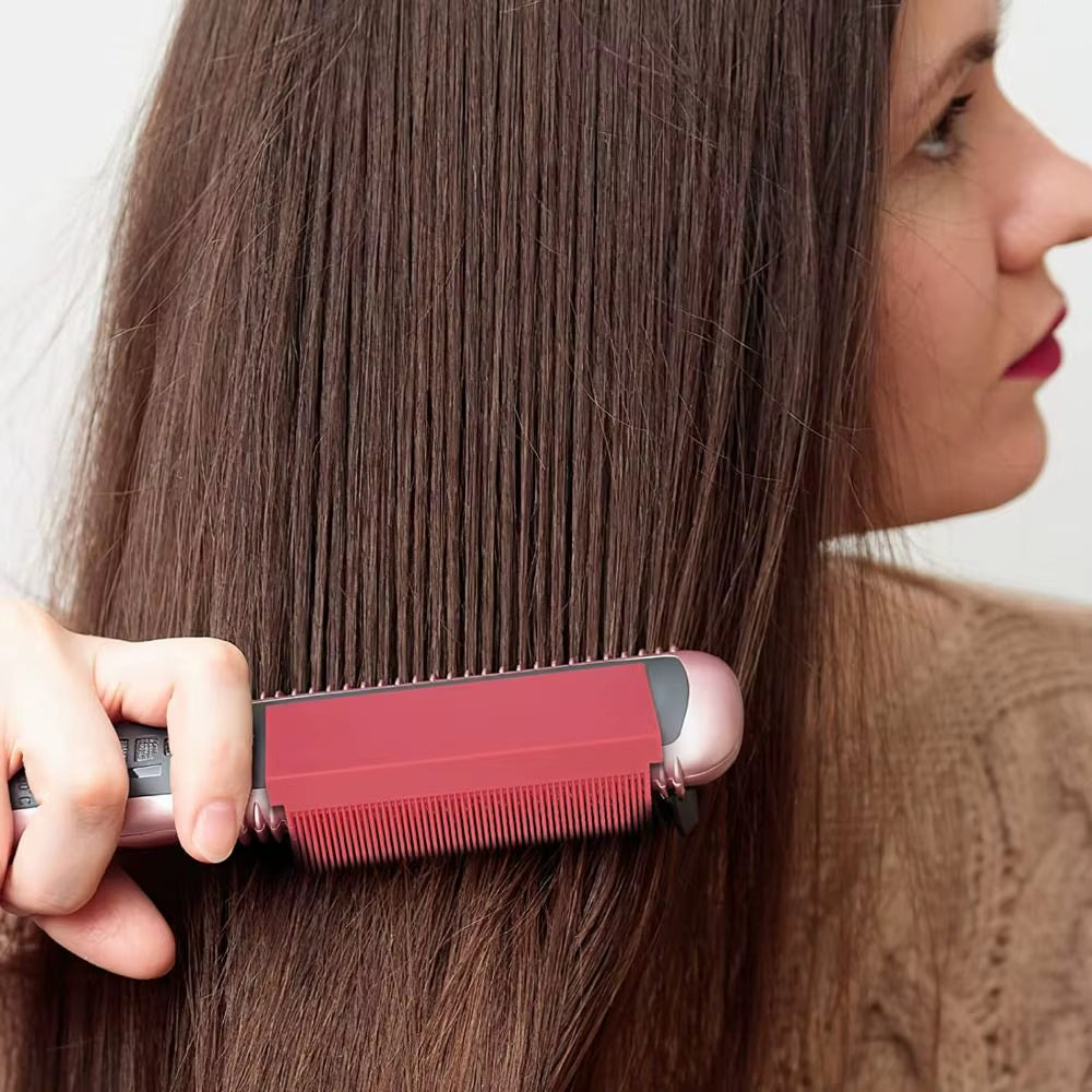 Hair Straightener Comb V Type Attachment for Hair Flat Iron Durable Barber Hair Styling Tool Compact Nylon Straightening Comb