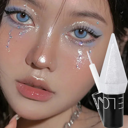 Pearlescent Diamond Gold Liquid Eyeshadow Eyeliner Stick Waterproof Glitter Sequins Rose Gold White Eyeliner Pen Korean Makeup