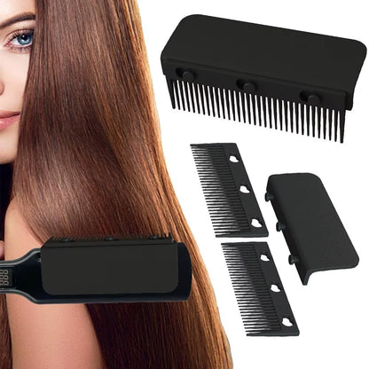 Hair Straightener Comb V Type Attachment for Hair Flat Iron Durable Barber Hair Styling Tool Compact Nylon Straightening Comb