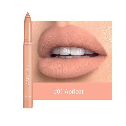 12 Color Matte  Nude Pink Matte Solid Lip Gloss Waterproof Long Lasting cil Lip Liner Pen Lip Makeup